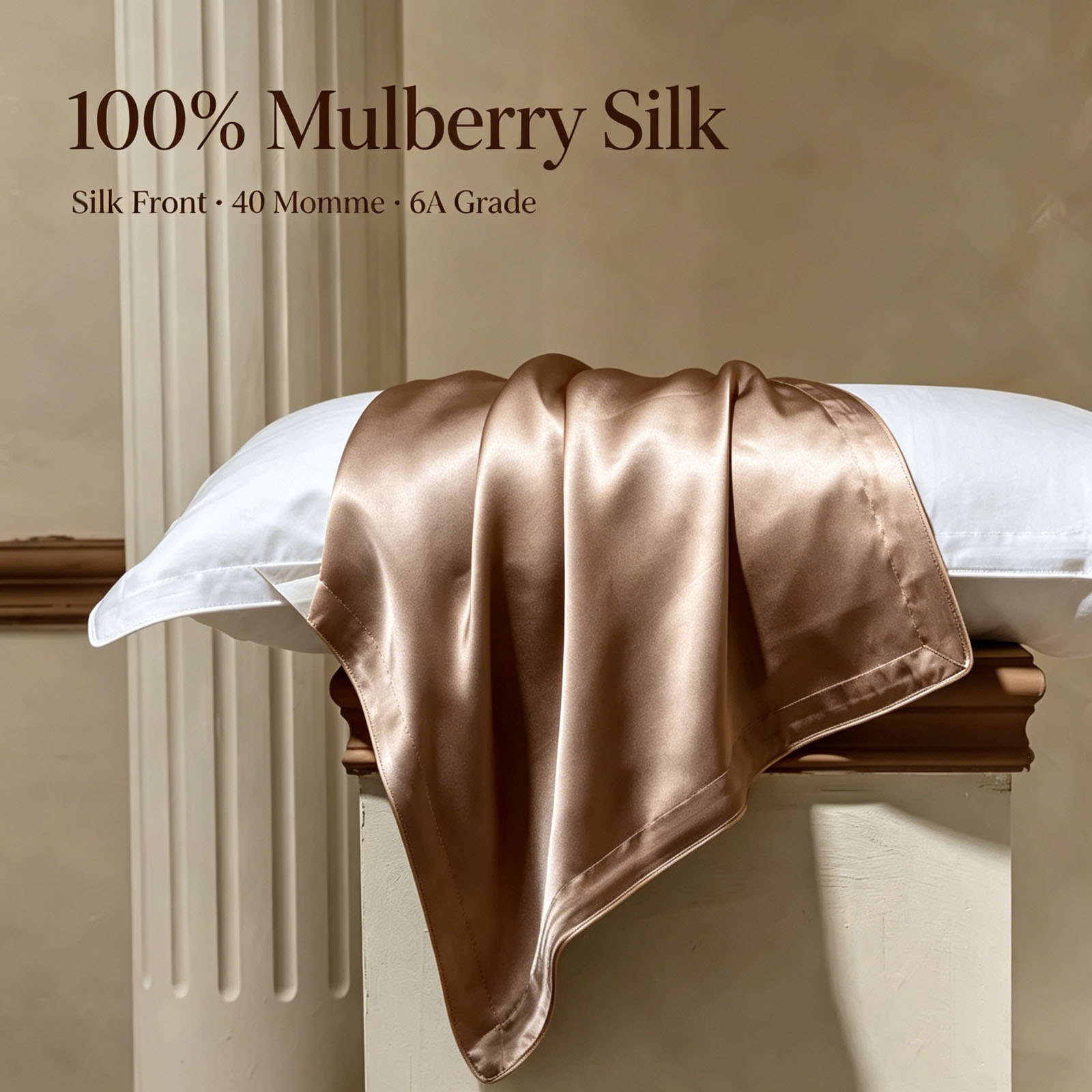 Luxury Skincare Gift Set - 2 Pcs Silk Pillowcase Queen Size