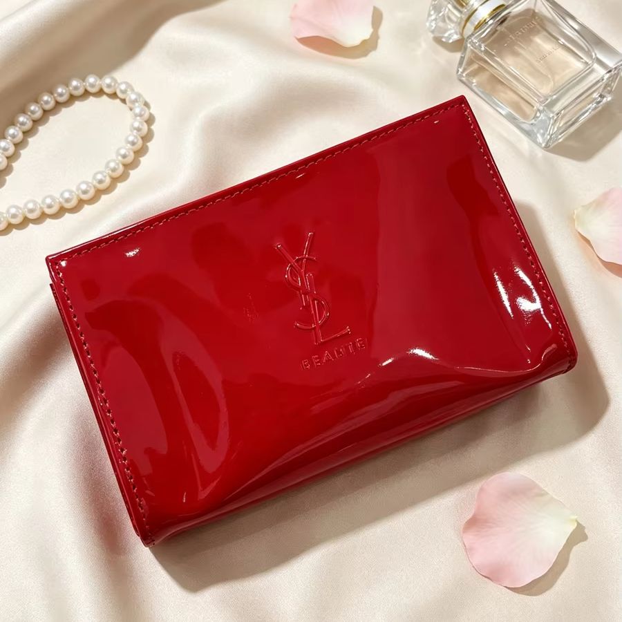 YSL Red Patent Leather Mini Co - Luxury Skincare Logo recension och pris