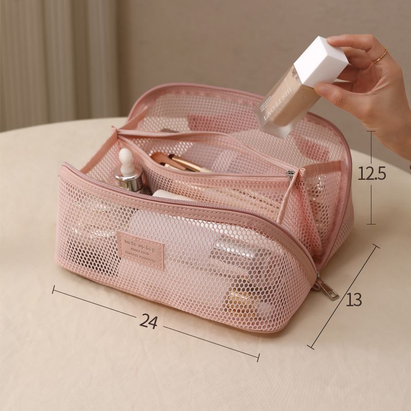 Light Luxury Mesh Travel Makeu - Luxury Skincare Items recension och pris